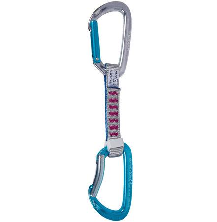 CAMP комплект карабинов с оттяжкой  ORBIT EXPRESS KS 12 cm  (grey / blue / fuchsia)