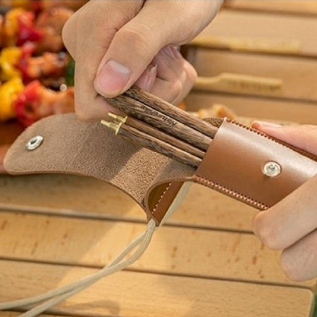 Складные палочки для еды Naturehike Foldable Wood Chopsticks