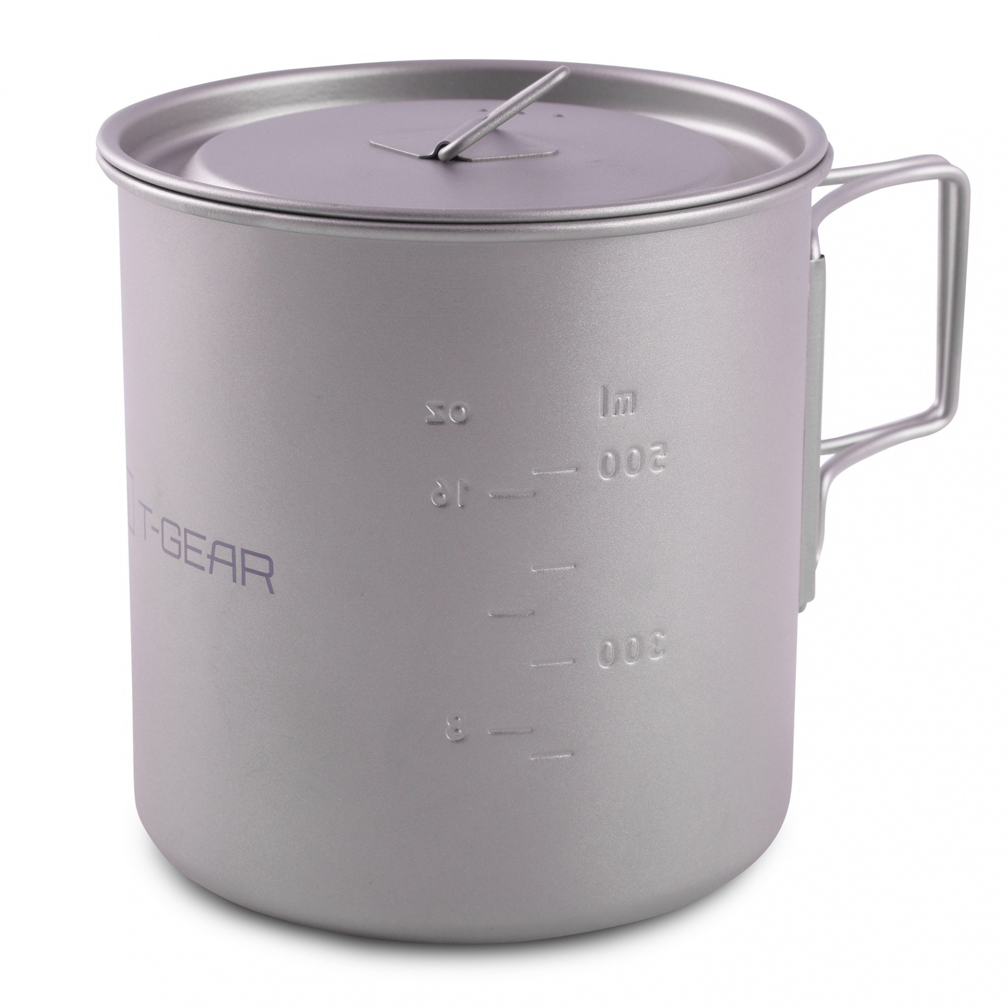 Титановая кружкa с крышкой T-Gear Titanium Mug With Lid 700