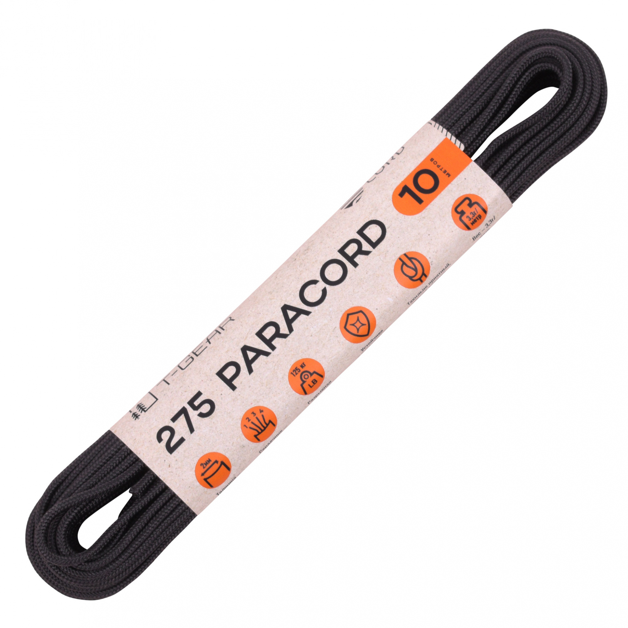 Паракорд 275 T-Gear x CORD nylon (10м)  2.2 мм