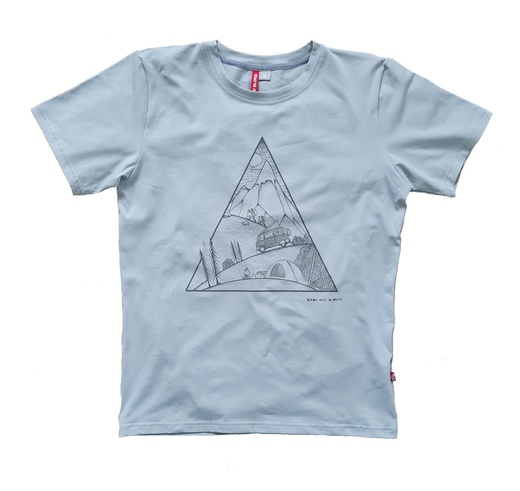 Birds and Blokes футболка TRIANGLE муж. (L, серый)