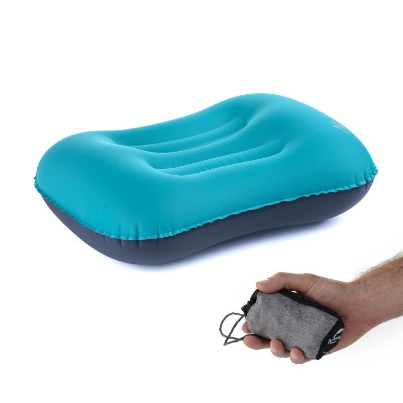 Naturehike Lightweight Tpu Aeros Inflatable Pillow With New Nozzle Blue