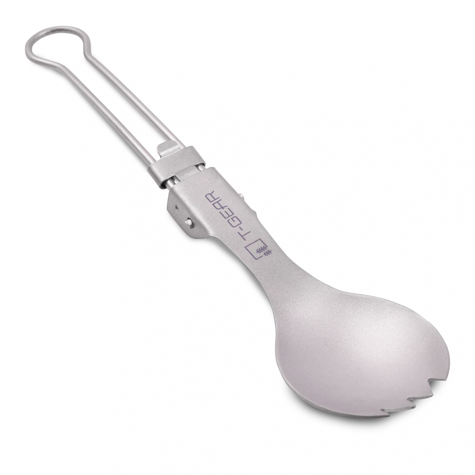 Титановая cкладная ловилка T-Gear Titanium Folding Spork