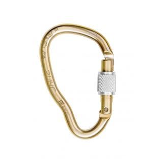 Карабин RING стальной грушевидный с резьбовой муфтой кейлок, 30 кН