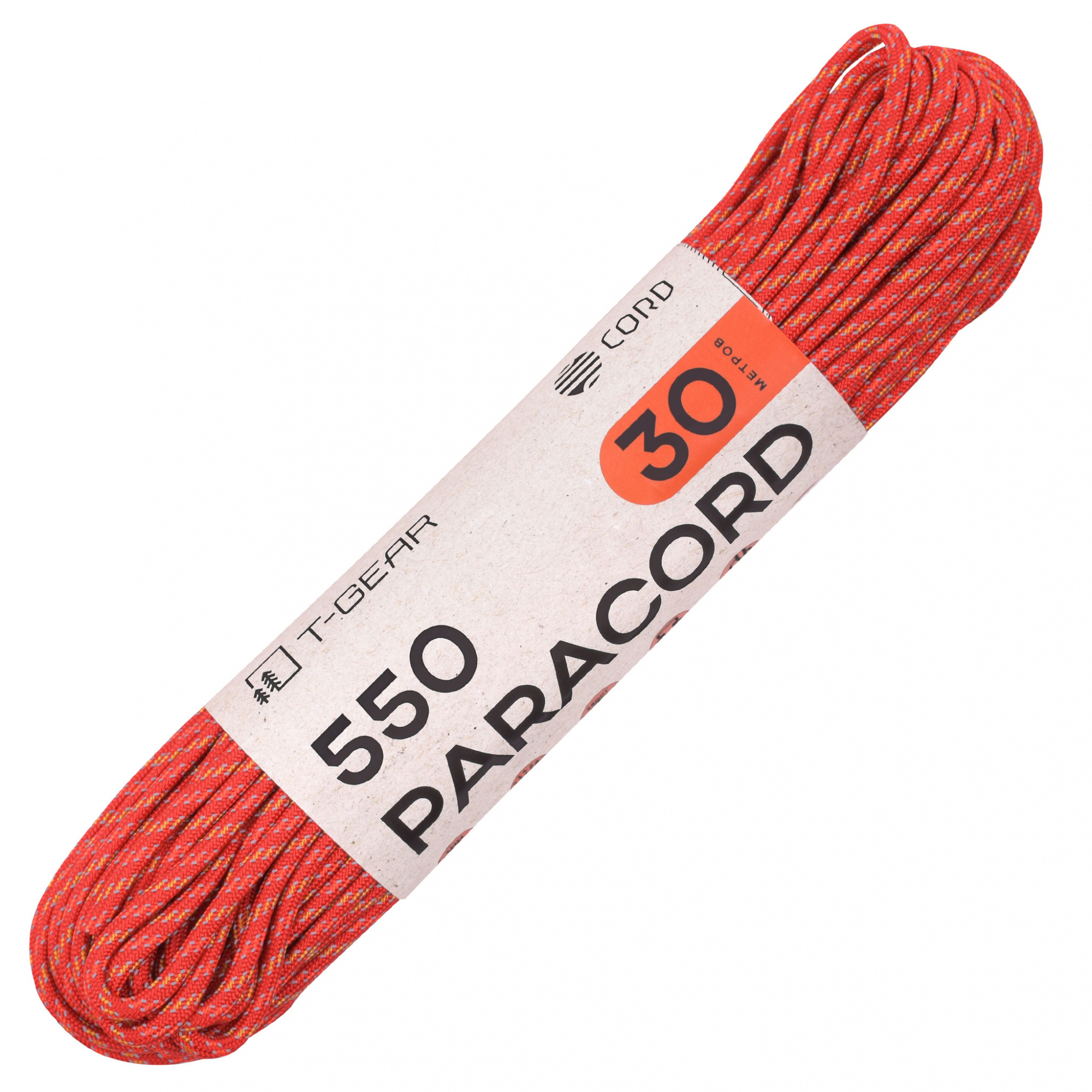 Световозвращающий паракорд 550 T-Gear x CORD nylon (30м)