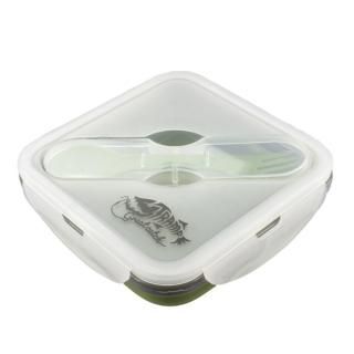 Контейнер силиконовый с ловилкой TRAMP 400 мл