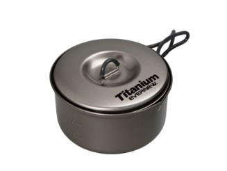 Котелок с антипригарным покрытием EVERNEW Slick! Titanium NS Pot 900 мл