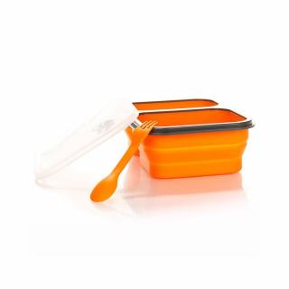 Контейнер силиконовый с ложко-вилкой TRAMP