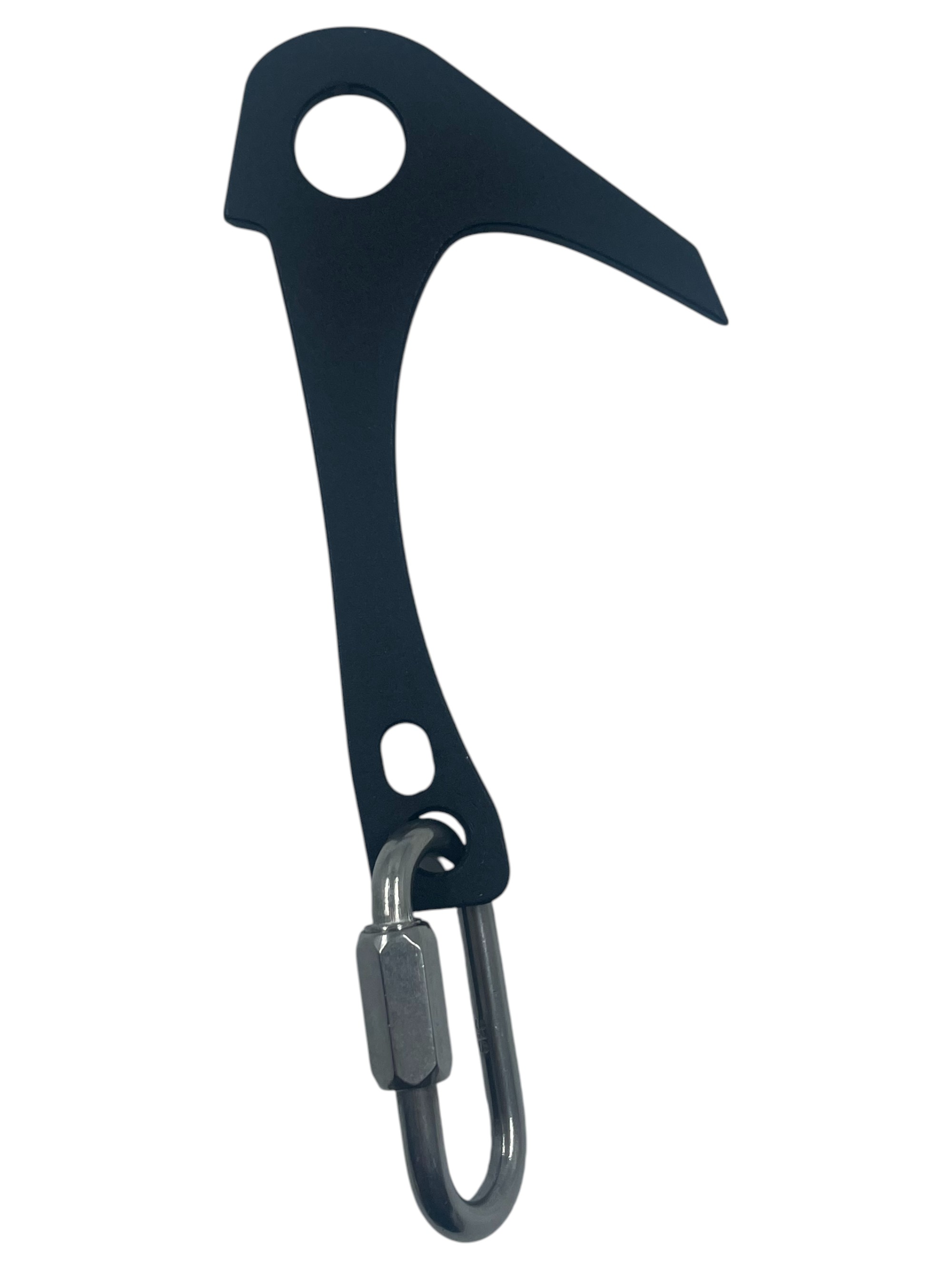 Якорный крюк KRUKONOGI.COM №4 тонкий черный (2,8 мм) с силовым рапидом