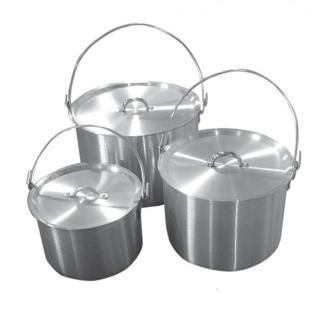Набор алюминиевых котлов с крышкой TRAMP 3 шт (4,8л+9л+13л)