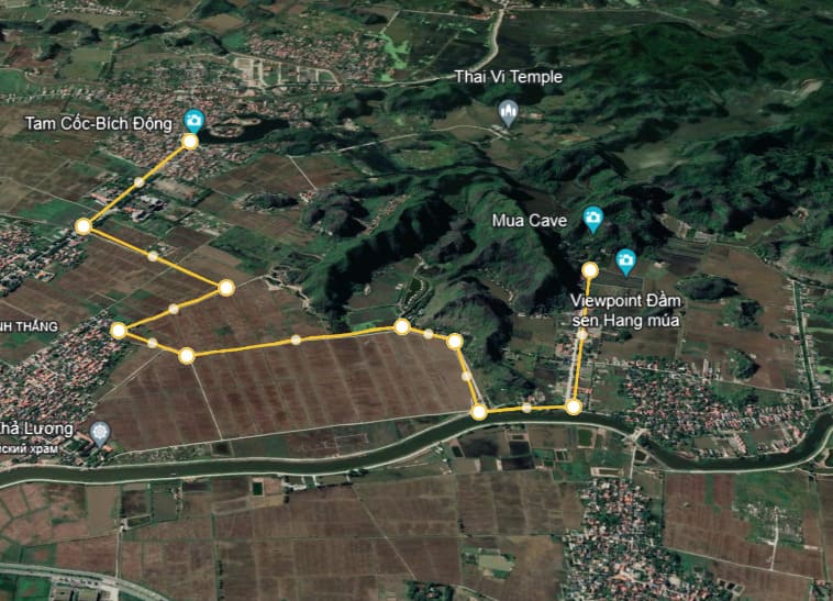 Нинь Бинь маршрут