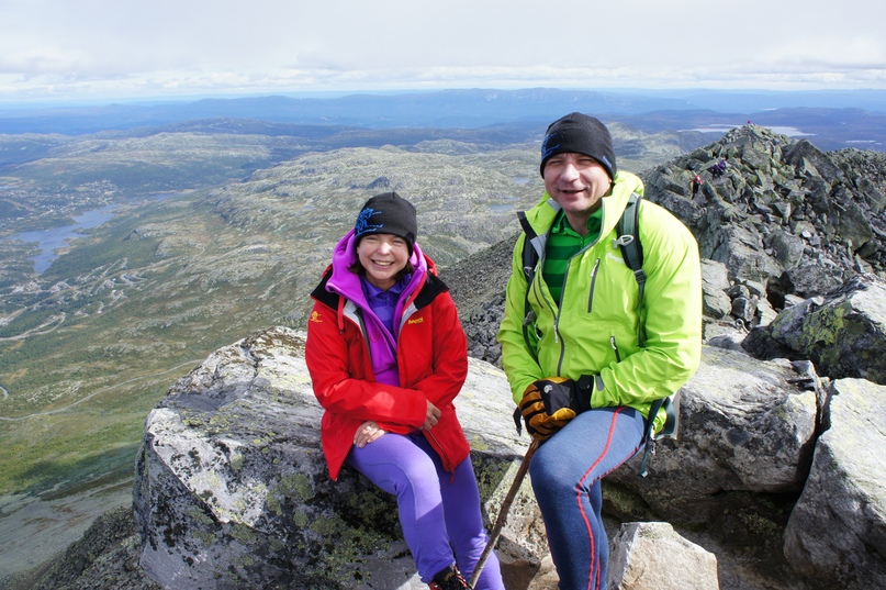 Саша и Лариса в куртках Bergans с мембраной Dermizax 20000 mm.