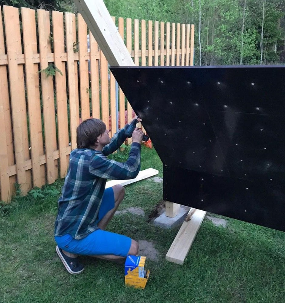 Крепление саморезов