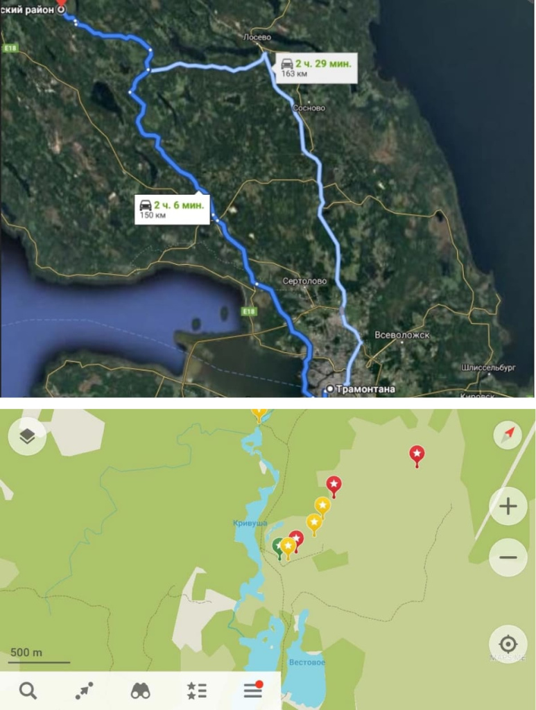 Карта Ленобласти Тундра