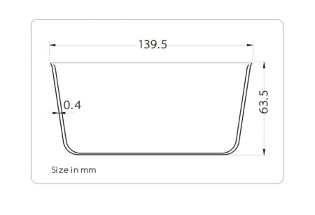 Двустенная миска GORAA DOUBLE-WALL TITANIUM