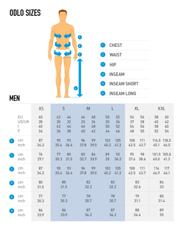 Брюки Odlo PERFORMANCE LIGHT Base Layer