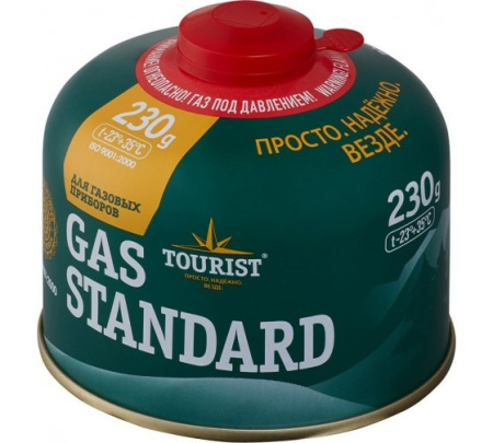 Газовый баллон TOURIST STANDARD резьбовой 230 гр