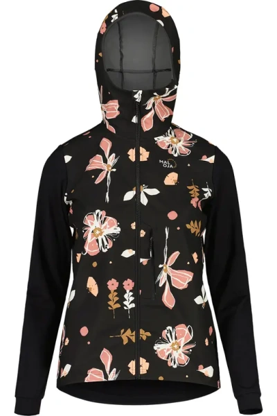 Maloja куртка SennesM. Printed жен. (XS, deep black flora)
