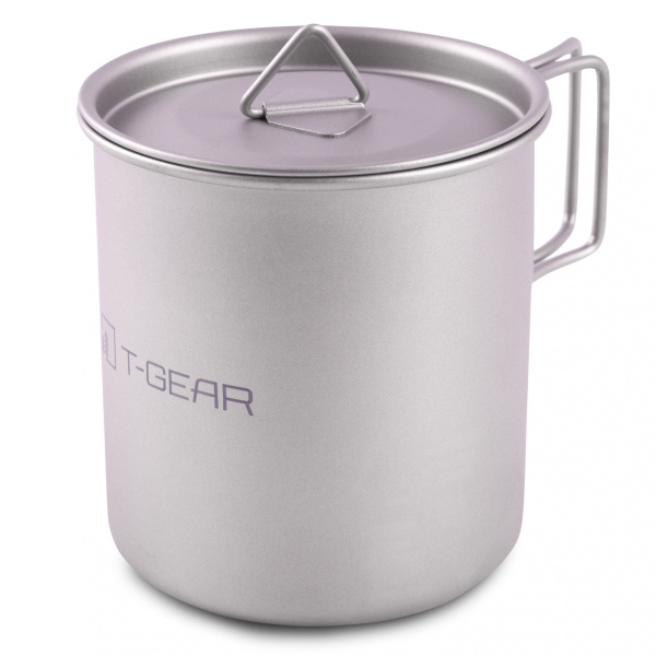 Титановая кружкa с крышкой T-Gear Titanium Mug With Lid 400