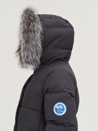 Женское пуховое пальто LAPLANGER Рукка Top Arctic Goose (опушка чернобурка)