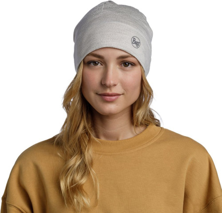 Шапка BUFF Merino Lightweight Solid Cloud Шапка BUFF Merino Lightweight Solid Cloud