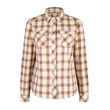 MONTURA рубашка COTTON CHECK жен. (XL, shell/vinaccia)