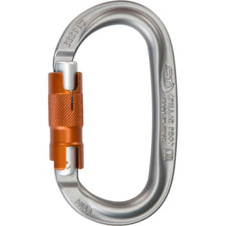 Карабин овал алюминиевый с автоматической муфтой Climbing Technology PILLAR PRO WG (twist-lock)