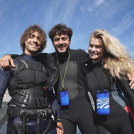 Водонепроницаемый чехол AQUAPAC Keymaster Wave blue