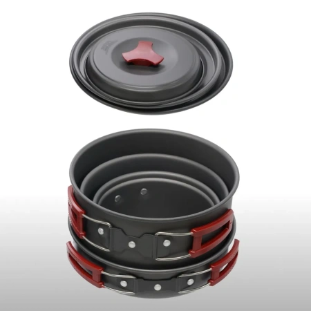 Набор посуды BRS: 3 кастрюли, 1 сковородка, (4-5 персон)