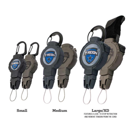 Ретрактор T-Reign большой с вращающейся клипсой на ремень