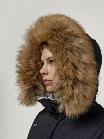 Пуховая женская куртка LAPLANGER Парка (опушка чернобурка)