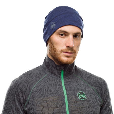Шапка BUFF LIGHTWEIGHT MERINO WOOL HAT SOLID DENIM Шапка BUFF LIGHTWEIGHT MERINO WOOL HAT SOLID DENIM