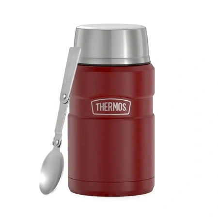 THERMOS термос SK 3020 BK 0.71 л для еды с ложкой (красный)