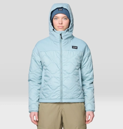 MHW куртка Apres Pro Insulated Hooded жен. (L, голубой)