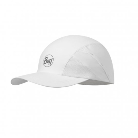 Кепка BUFF Pro Run Cap Solid R-Solid White