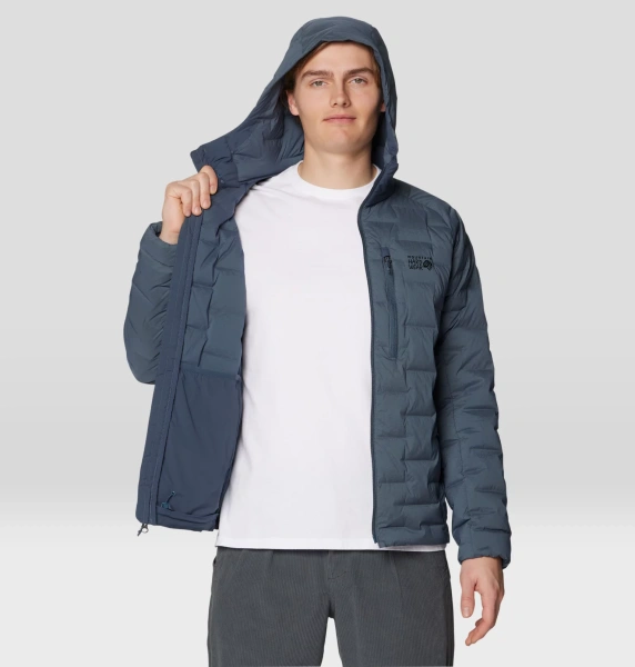Мужская утепленная куртка Mountain Hardwear Stretchdown Hoody Мужская утепленная куртка Mountain Hardwear Stretchdown Hoody