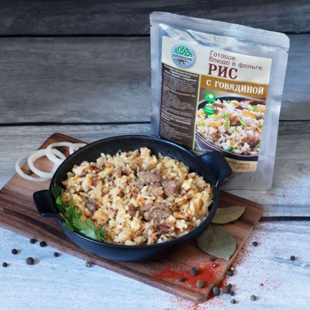 Готовое блюдо консервированное Кронидов Рис с говядиной 250 г