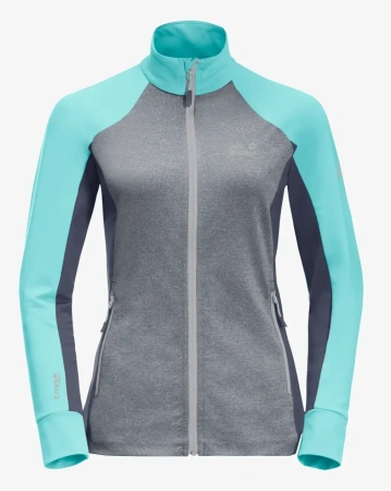 JACK WOLFSKIN куртка MILFORD SKY FLEECE жен. (S, peppermint, 4110)
