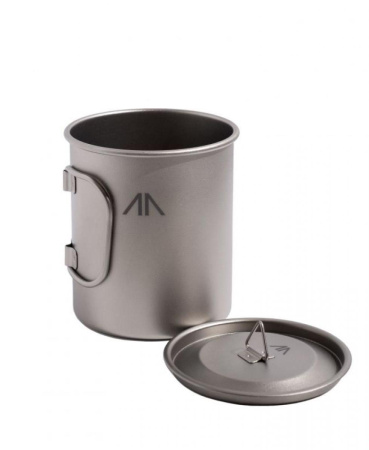 Титановая кружка с крышкой GORAA 450 мл