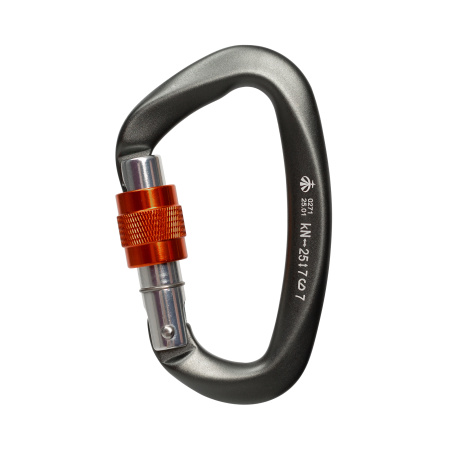 Карабин ВЕРТИКАЛЬ GRAY малый с резьбовой муфтой (Keylock) 