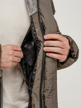 Мужское пуховое пальто LAPLANGER Флойд (опушка енот)