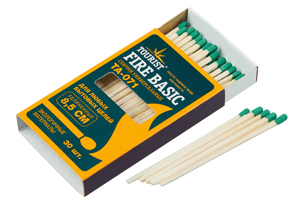 Спички универсальные TOURIST FIRE BASIC (8,5 см 30 шт)