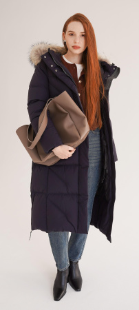 Женское пуховое пальто LAPLANGER Аврора (опушка чернобурка)