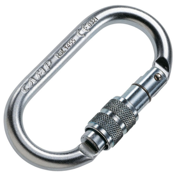 Карабин овал стальной с резьбовой муфтой CAMP Oval Pro Lock (Keylock)