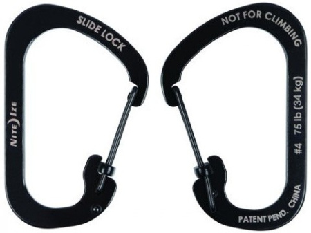 Карабин стальной с блокировкой Nite Ize SlideLock #4
