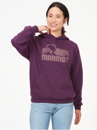 MARMOT толстовка Coastal Hoody жен. (L, purple fig)
