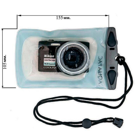 Чехол герметичный AQUAPAC Small Camera Case (Light Blue)