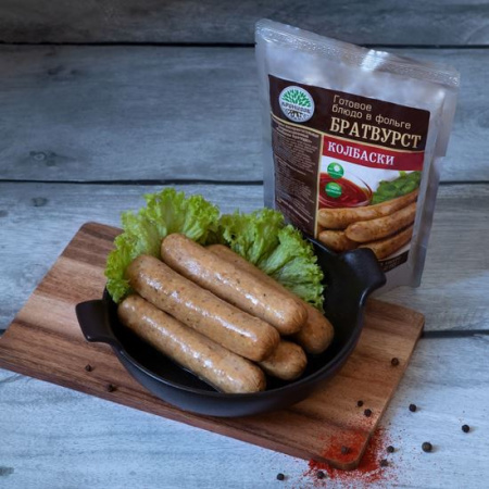 Готовое блюдо консервированное Кронидов Колбаски Братвурст 270 г