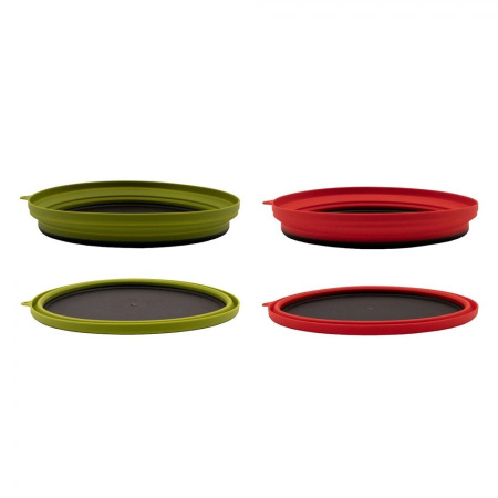 Тарелка силиконовая с пластиковым дном Tramp 1070 мл