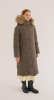 LAPLANGER пальто Аврора енот жен. (50, олива)